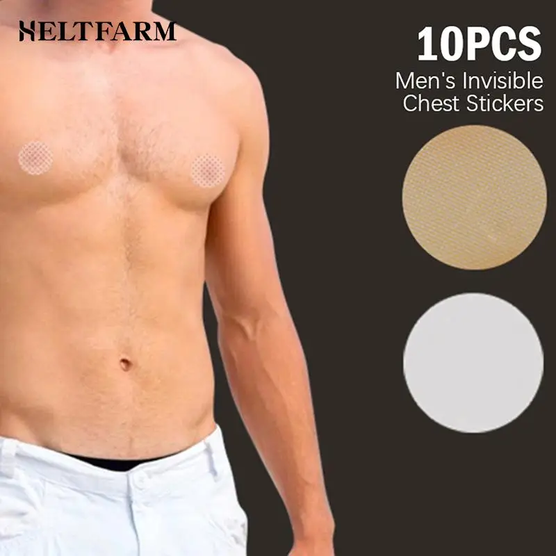 10pc Men Nipple Cover Adhesive Stickers Bra Pad Breast Women Invisible Breast Lift Bra Running Protect The Nipples Chest Sticker