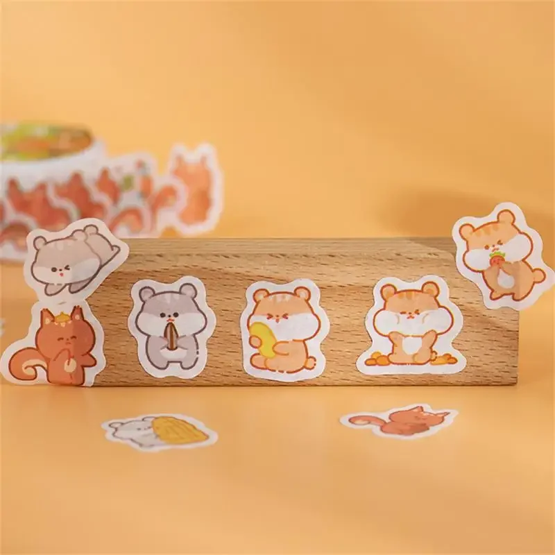 Rolo de papel washi kawaii desenho animado animal washi fitas de mascaramento para scrapbooking artesanato material decoração