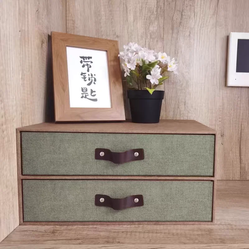 Makeasy MDF 2-Drawer Storage Organizer Cabinet Fabric Looking Unit for Closet, Bedrooms, Playrooms,Kid's room,SOHO (1PC) - Image 5