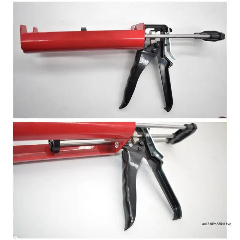 Caulking Tool Silicone Handheld Caulking Gun with Multifunction Grout Scraper and Caulk Nozzle Finisher Sealant