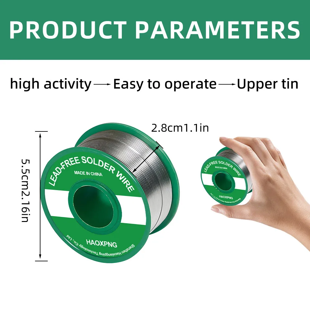 Chumbo Solid Core Tin Solder Wire, fio de solda, baixa temperatura, Sn42Bi58, 138 graus, sem fluxo de solda