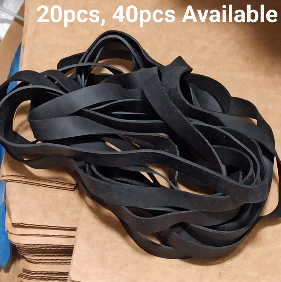 Flat Length 17cm Black Rubber Bands Wide 1cm Heavy Duty Industrial Tie For Packing Packages And Trash Cans