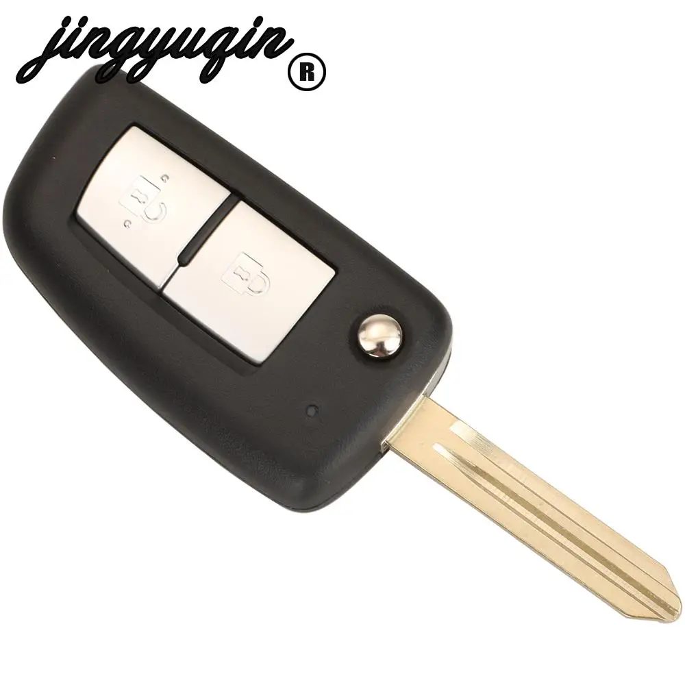 jingyuqin 2/3/4 Przyciski Do Nissan Qashqai Rogue Micra Pulsar X-Trail Juke F15/F16 Fob Flip Folding Remote Car Key Shell Case