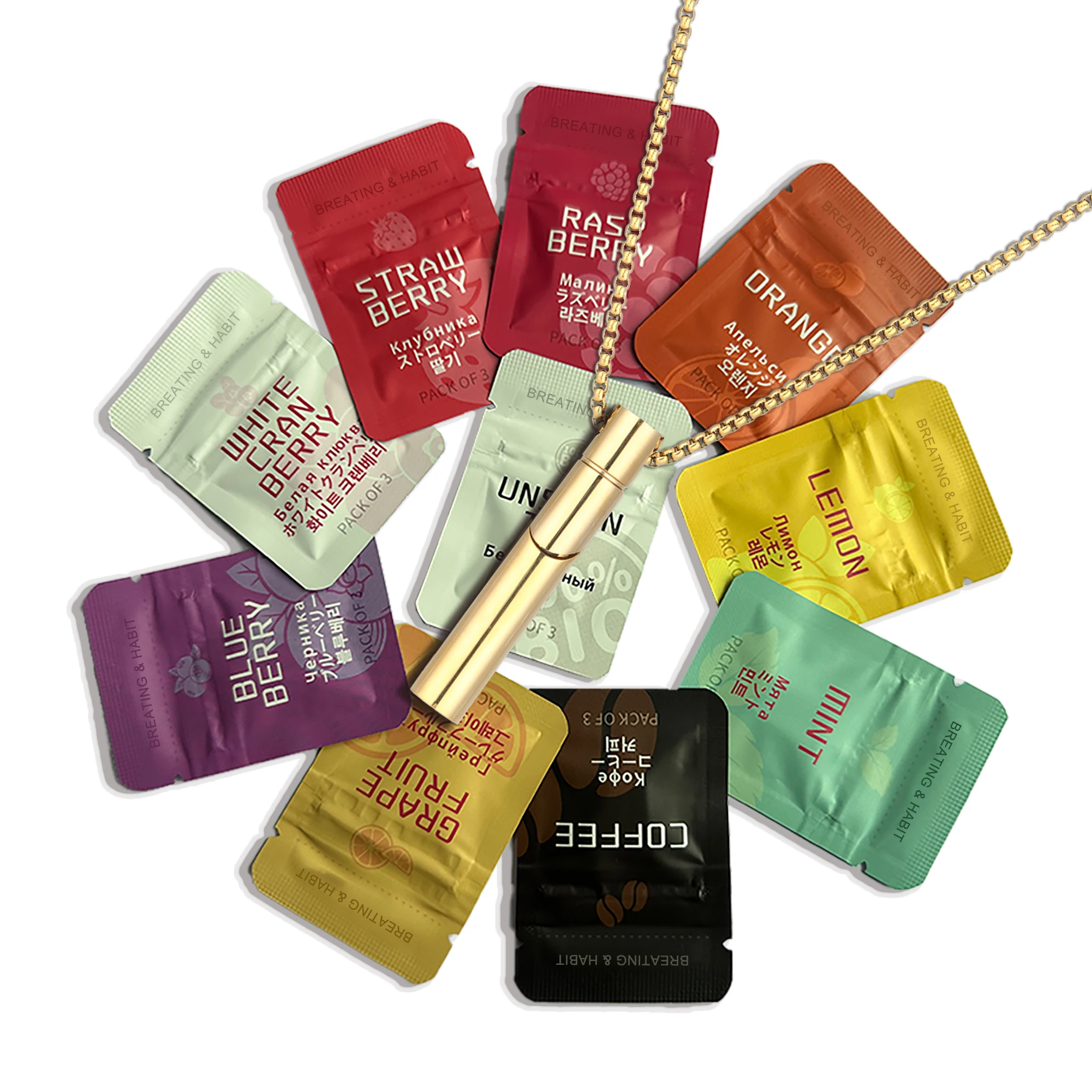 Anxiety Relief Essential Oil Pendant: Adjustable Cotton Design for Mindfulness Breathing, Promotes Calm | Stylish Gift Necklace
