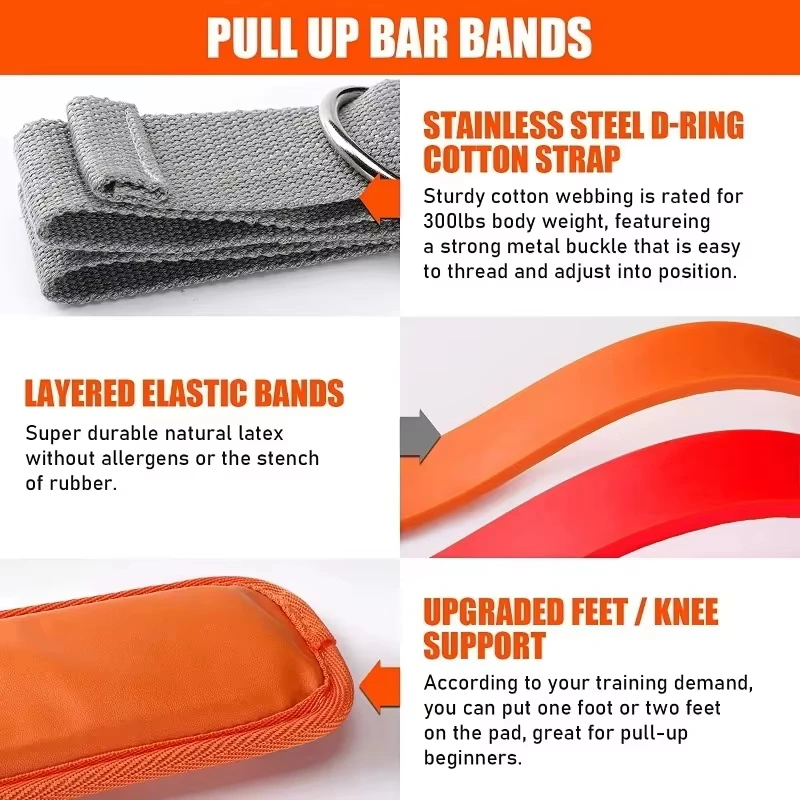 Horizontal Bar Pull Up Power Band in use
