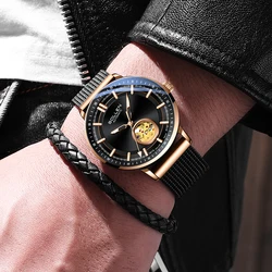 SOLLE watch for men, fully automatic mechanical watch, waterproof night light watch, gift for boyfriend's birthday, Nishit