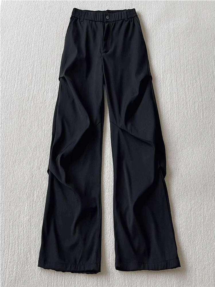 

Мужские брюки Bla Pleated Bell Bot Workwear: осенние американские брюки-карго в стиле парашютиста, повседневные, прямого кроя