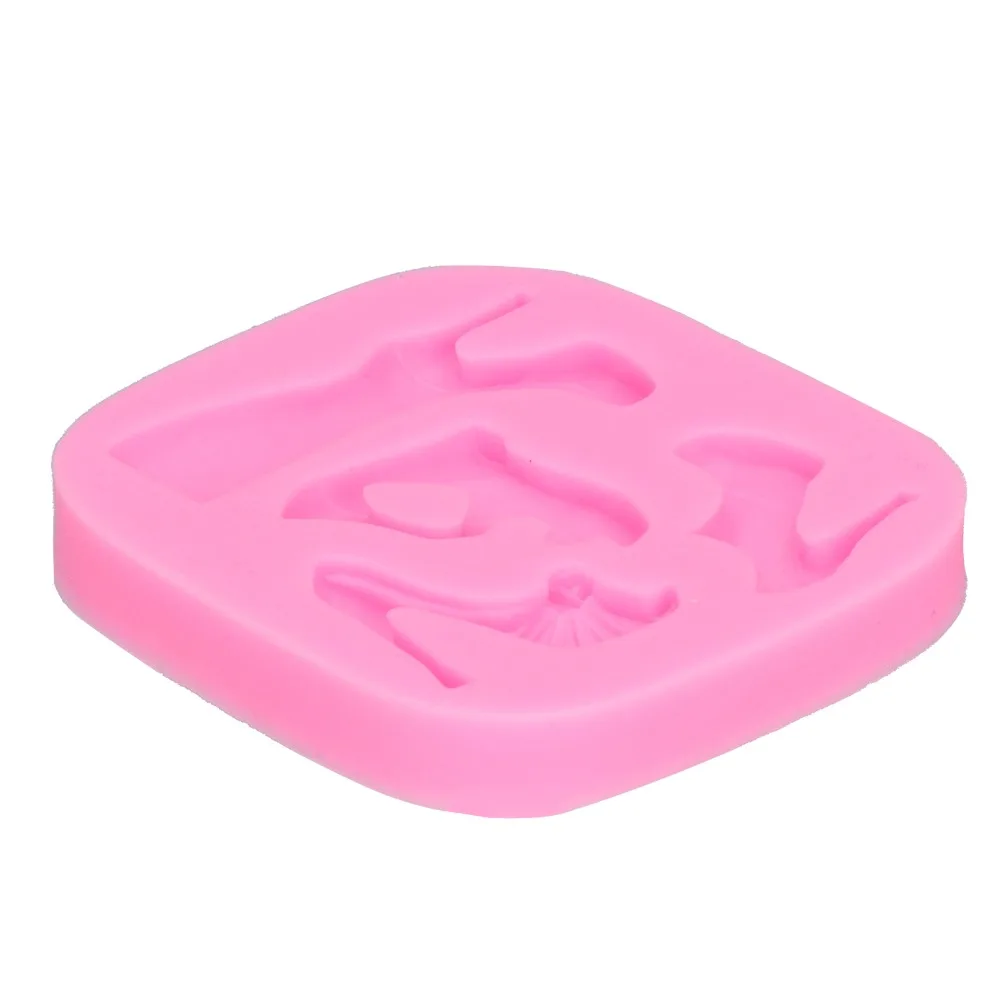 Silicone High Heel Shoe Silicone Mold Easy Release Heat Resistant Chocolate Mold High Heel Shape Candy Mold Cake Decorating