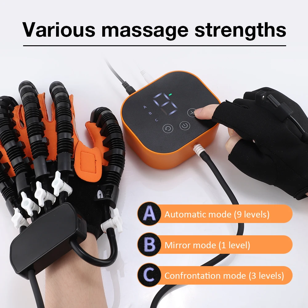 Stroke Hemiplegia Rehabilitation Intelligent Massage Gloves Finger Training Rehabilitation Hand Function Recovery Finger Trainer