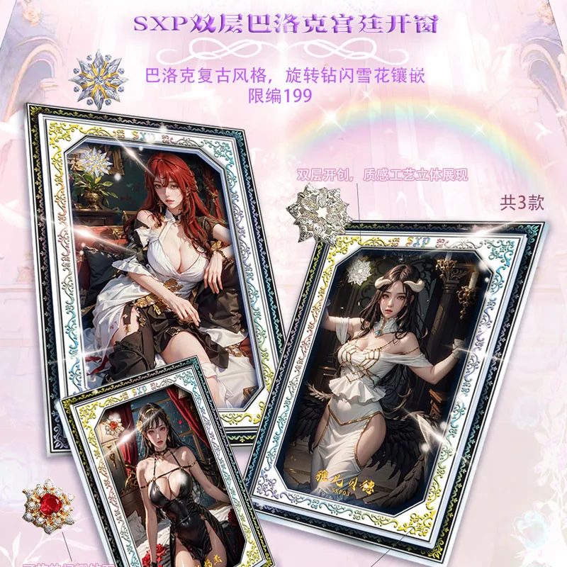 Goddess Story Tender Voice Whisper Rare Collection Cards Booster Box Anime Girls Limited Baroque Style Card Toys And Hobby Gifts