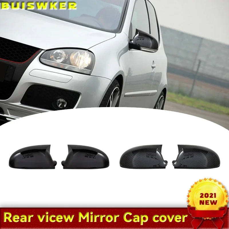 

2 шт. черный для VW GOLF 5 V MK5 GTI Jetta Passat B5.5 B6 EOS Sharan Превосходное боковое крыло Зеркало заднего вида Сменные колпачки в виде ракушки