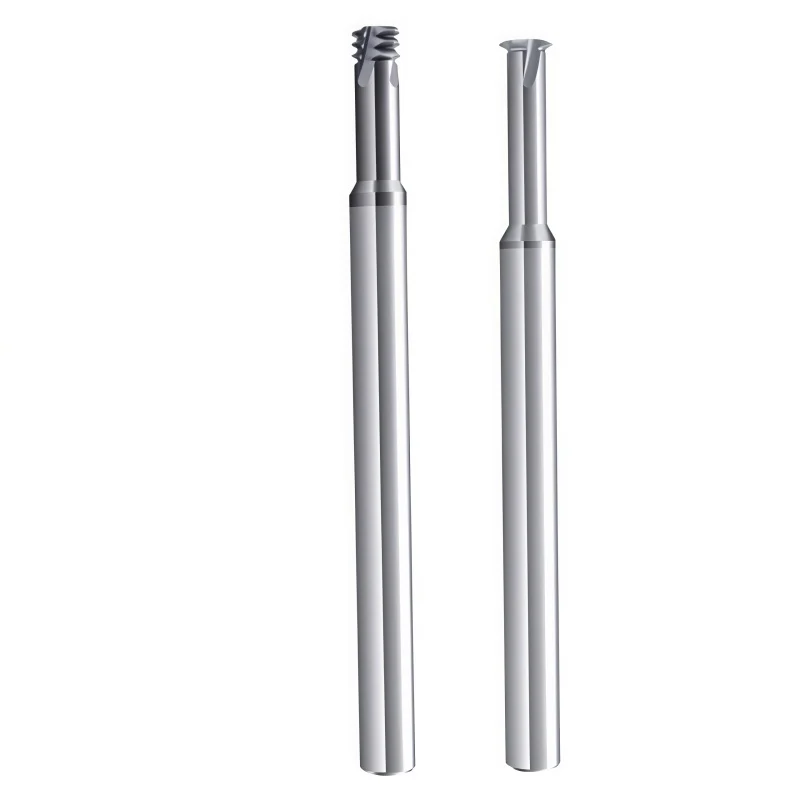 

1PCS CNC Machine Carbide Tungsten Steel Long Shank 75 MM 100mm M1.4 M1.6 M2 M3 M4 M5 M6 M8 M10 M12 Thread Milling Cutter