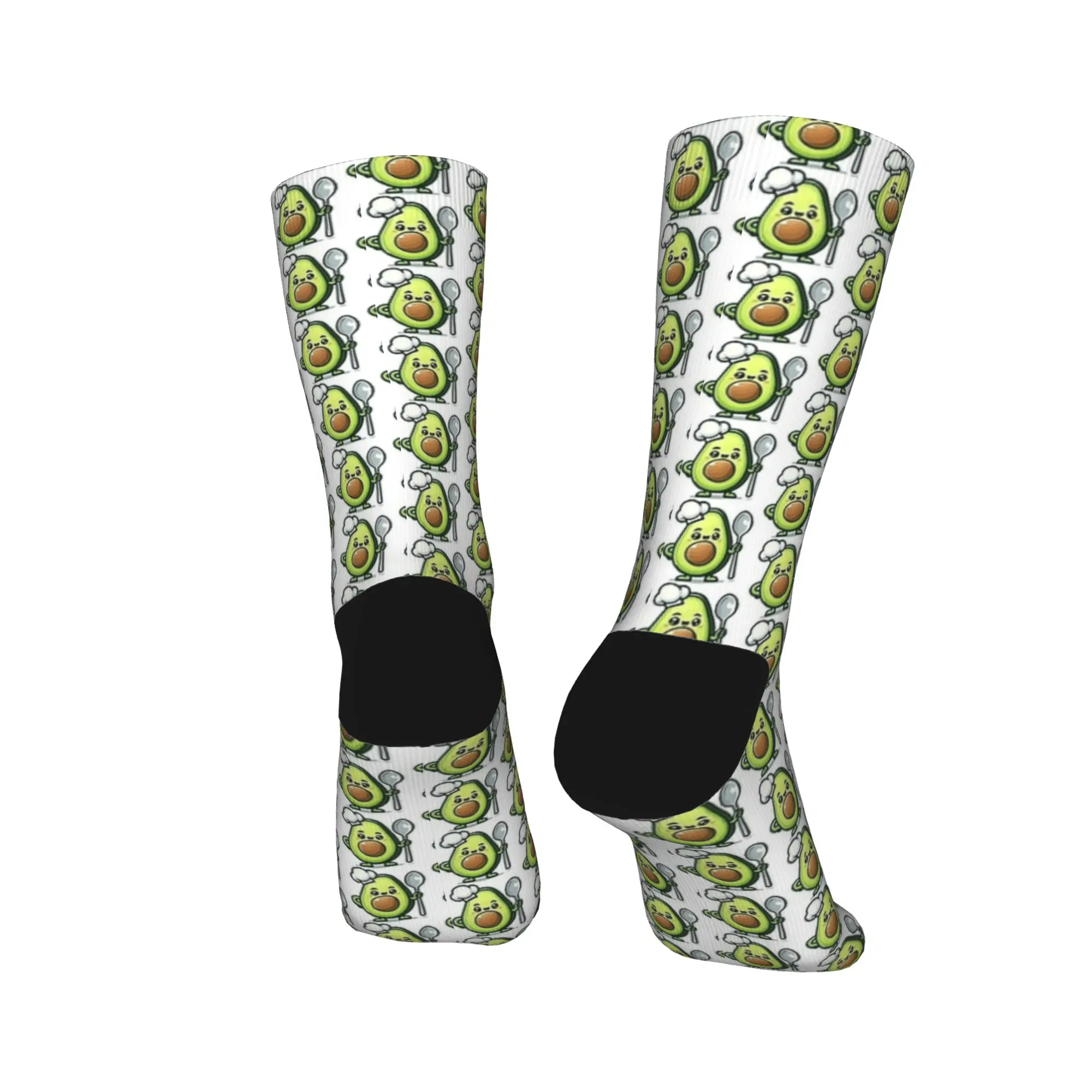 Chef Avocado con cucchiaioCalze culinari carine e divertenti Calzini eleganti Calzini morbidi caldi da uomo Calzini antiscivolo per esterni invernali Regalo