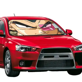 Parasole per parabrezza Dragon Ball Vegeta Eyes Fashion 76x140cm, pellicola protettiva anti-UV 6 best sales accessori per auto dragon ball - №6