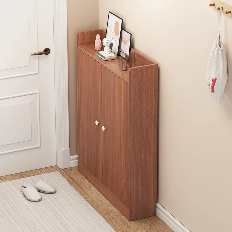 Ultra-thin shoe cabinet household narrow door large capacity small apartment simple multi-layer indoor good-looking dust-proof