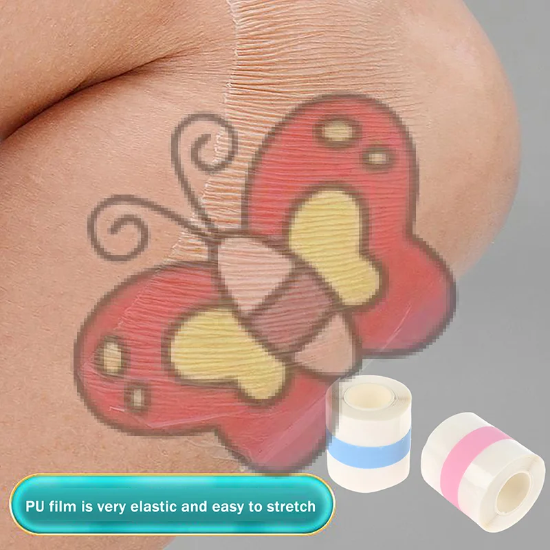 

1 рулон, водонепроницаемая защитная пленка для заживления татуировок для ухода за повязкой, прозрачная пленка для заживления татуировок на коже, рулонная пленка для ремонта татуировок