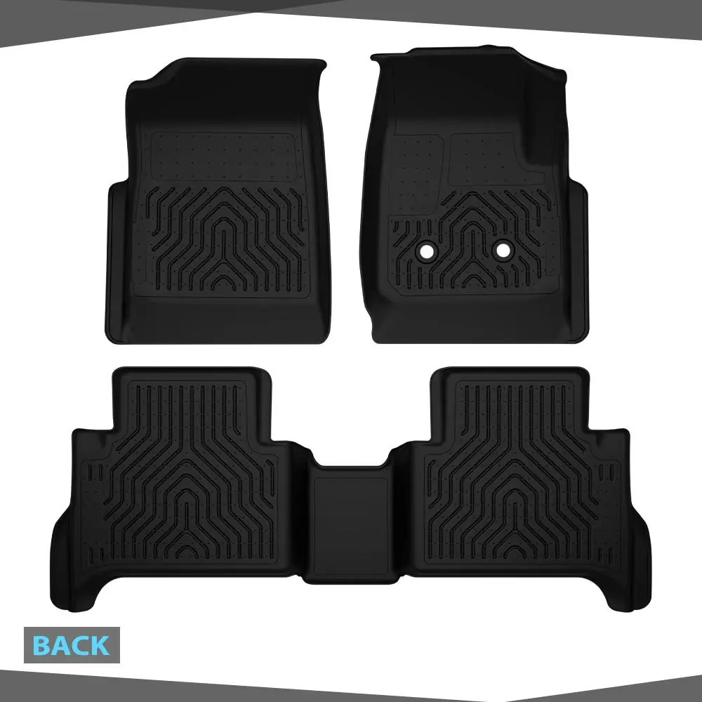 Alfombrillas aptas para Chevy Colorado Crew Cab 2015-2022/GMC Canyon Crew Cab 2015-2022 TPE revestimientos de carga para suelo de coche