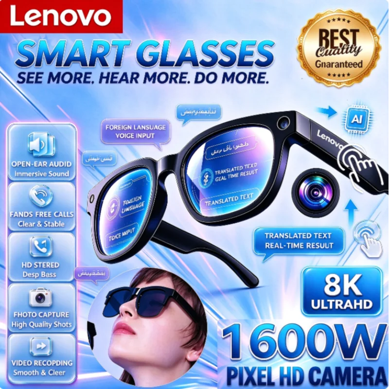 Lenovo AI Voice Assistant Came - đánh giá và giá Smart Glasses Lens