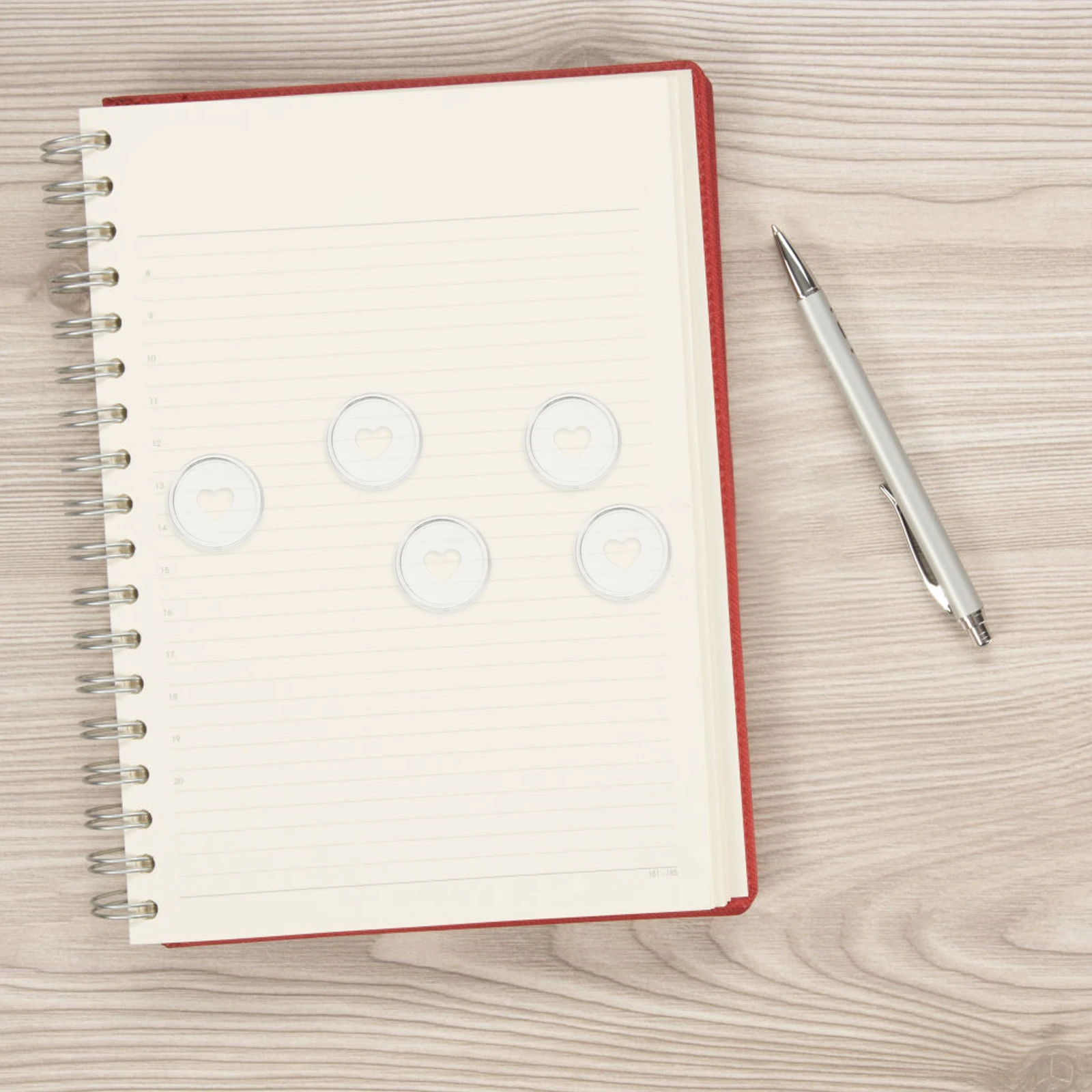 

30Pcs Stylish Rounded Corners Discbound Discs for Planners Binders Plastic Binding Supplies Home Office Use Discbound Discs