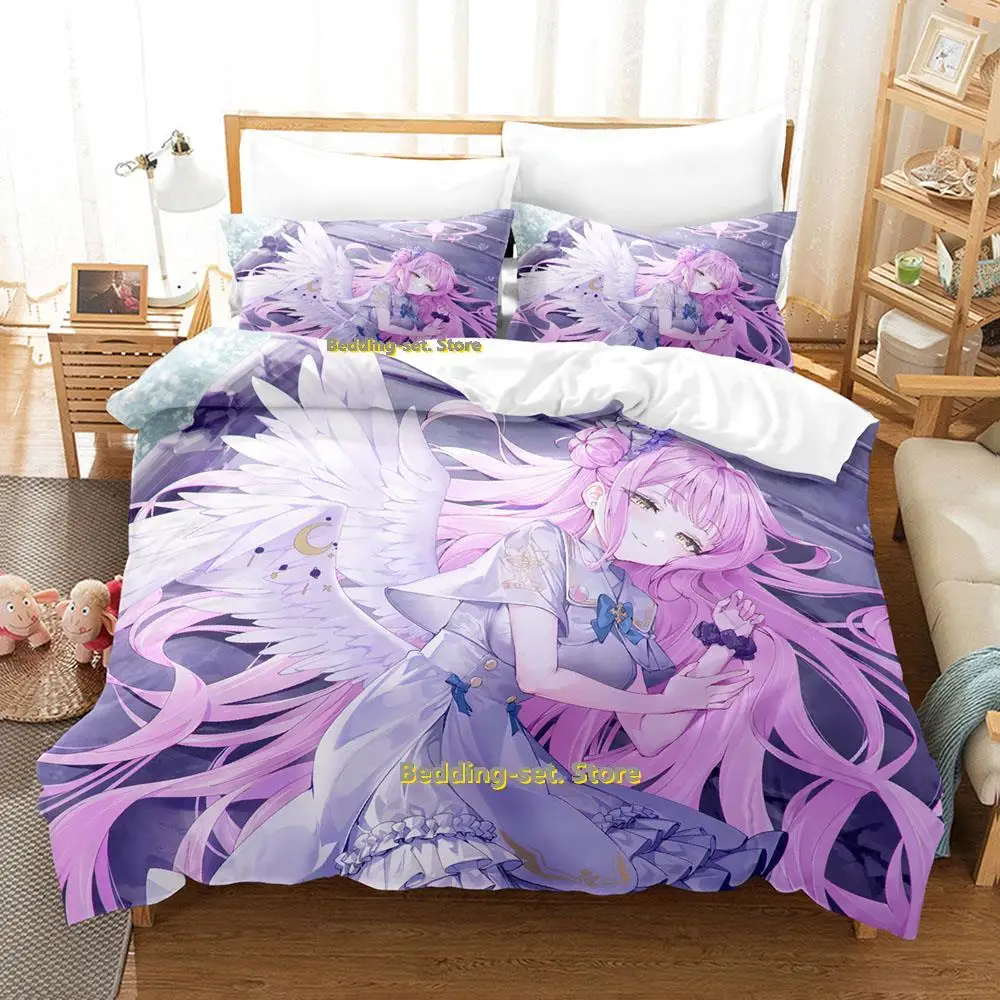 

New Misono Mika Bedding Set Single Twin Full Queen King Size Bed Set Adult Kid Bedroom Duvetcover Sets Anime parure de lit Bed