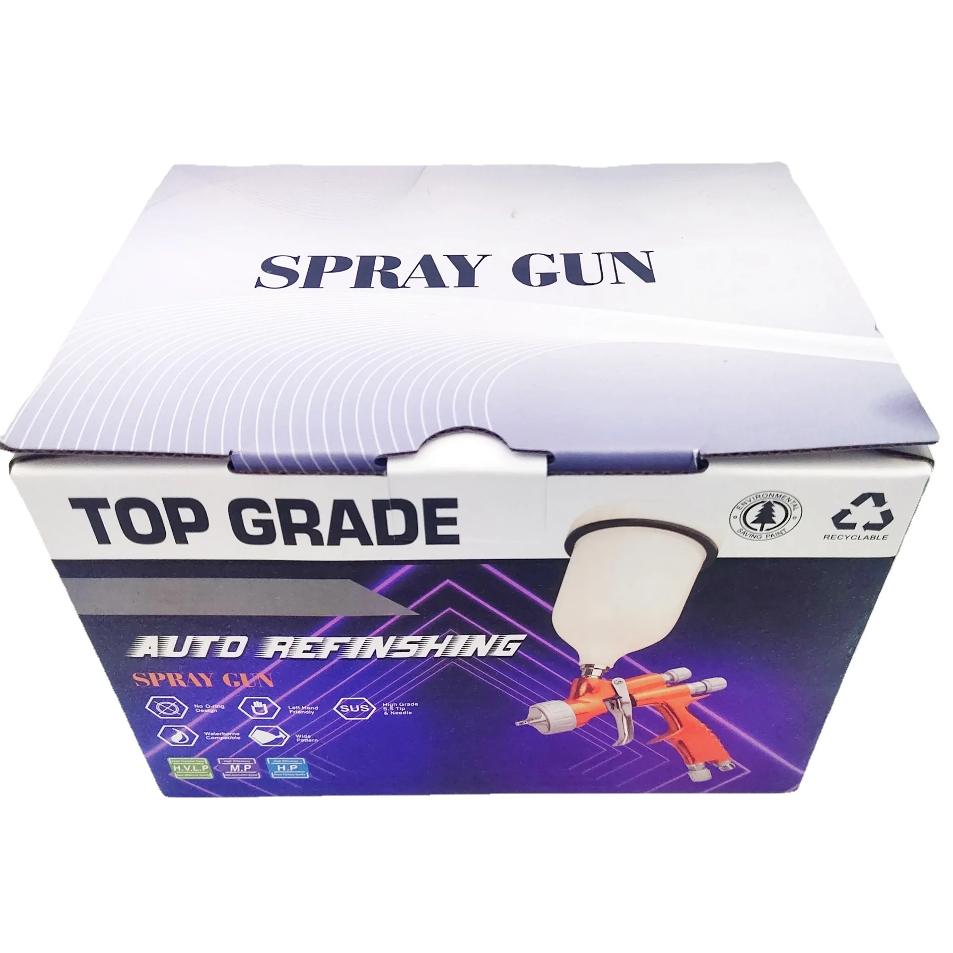 Imagem -05 - Saigaole Acabamento Automóvel Pistola 9900b Alta Atomização Tinta Chapa Metálica Waterborne Verniz Pintura Pneumática Pistola
