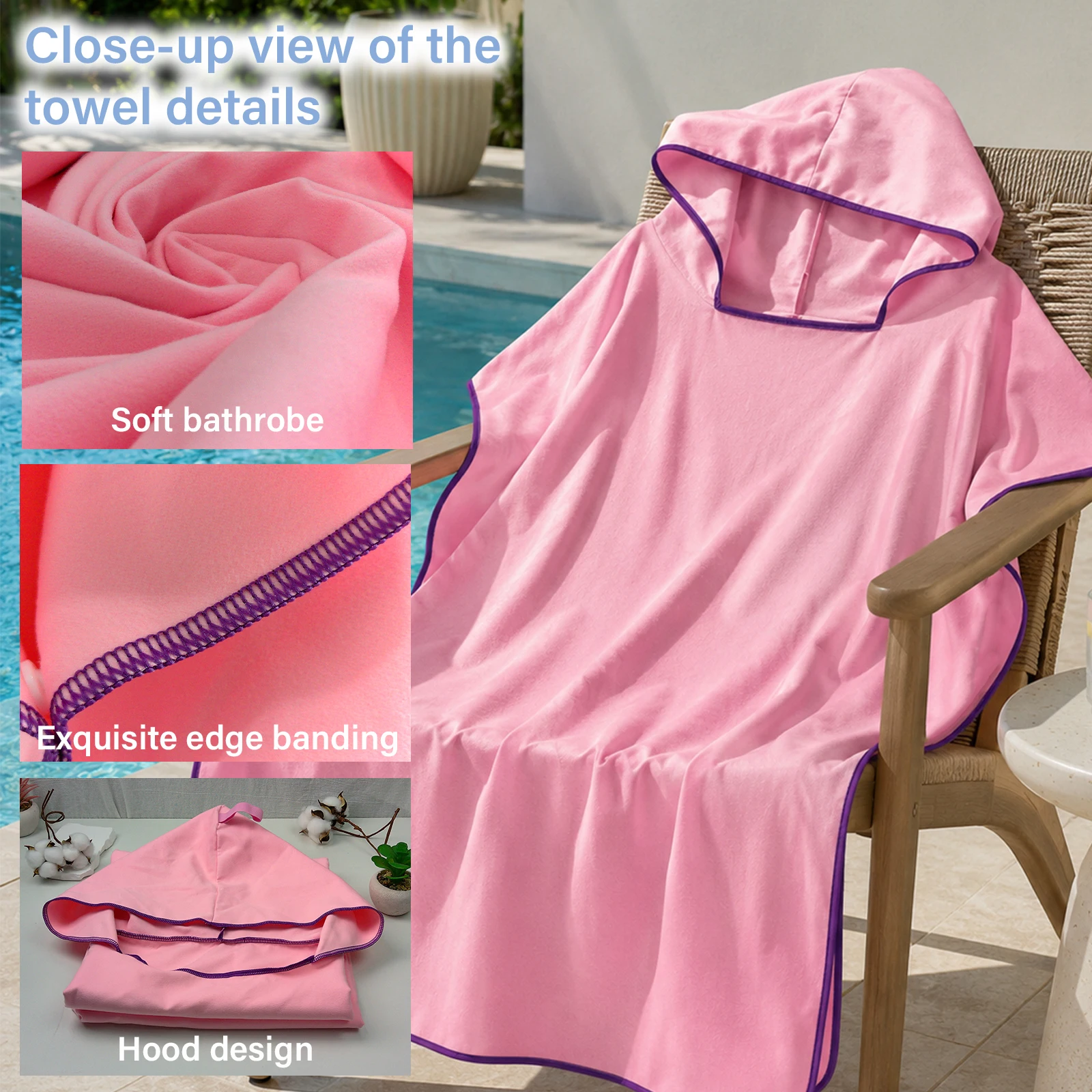 روب استحمام بغطاء للرأس بلون م - مراجعة Travel Towel Quick Dry وسعره