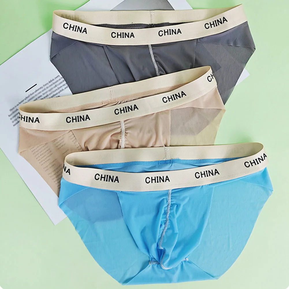 

Men Sexy Low Waist Trunks Pouch Breathable Underpants Men Sexy Tоy Mens Underwear Comfortable Mesh Briefs Stretch Men's Panties