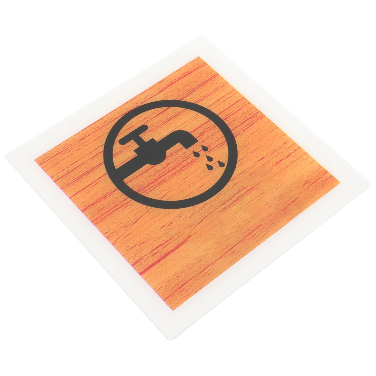 

Water Saving Sign Clear Acrylic Caution Warning Indicator For Bathroom Restaurant Office School Home Safety Traffic Sign