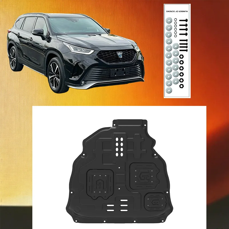 Engine lower guard plate Underbody protective panel Front bumper Plate for Toyota Crown Kluger 2021-2024 2.0L 2.5L