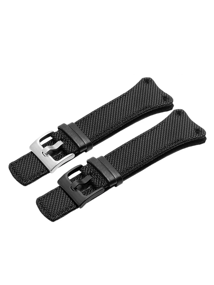 For CK Watch Band Eager Series K4b384b3 K4b371b6 K4b371b3 Adventure Outdoor Durable Safety Nylon Black Canvas Watchbands