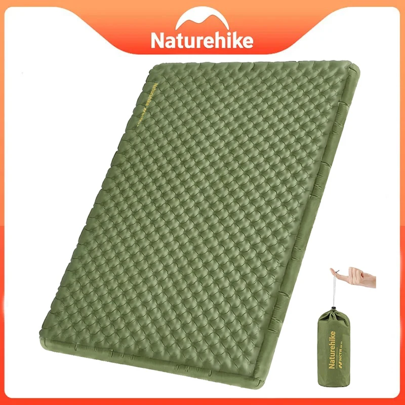 

Naturehike Inflatable Mattress R Value 4.6 Inflatable Bed Outdoor Lightweight Double Camping Mat with Air Bag Sleeping Pads