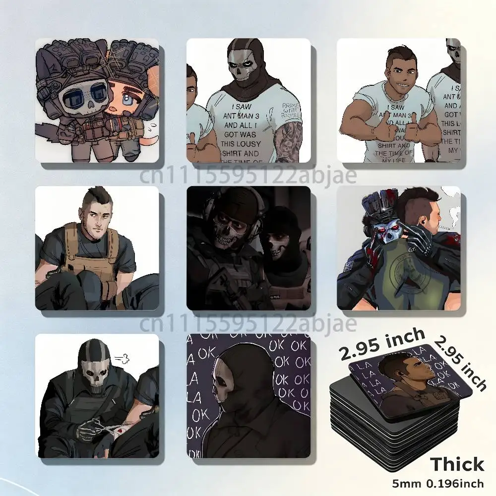 GhostSoap C-Call of D-Duty Refrigerator Magnets the Perfect Choice for Home Create Warm Cozy Home Decor Gifts