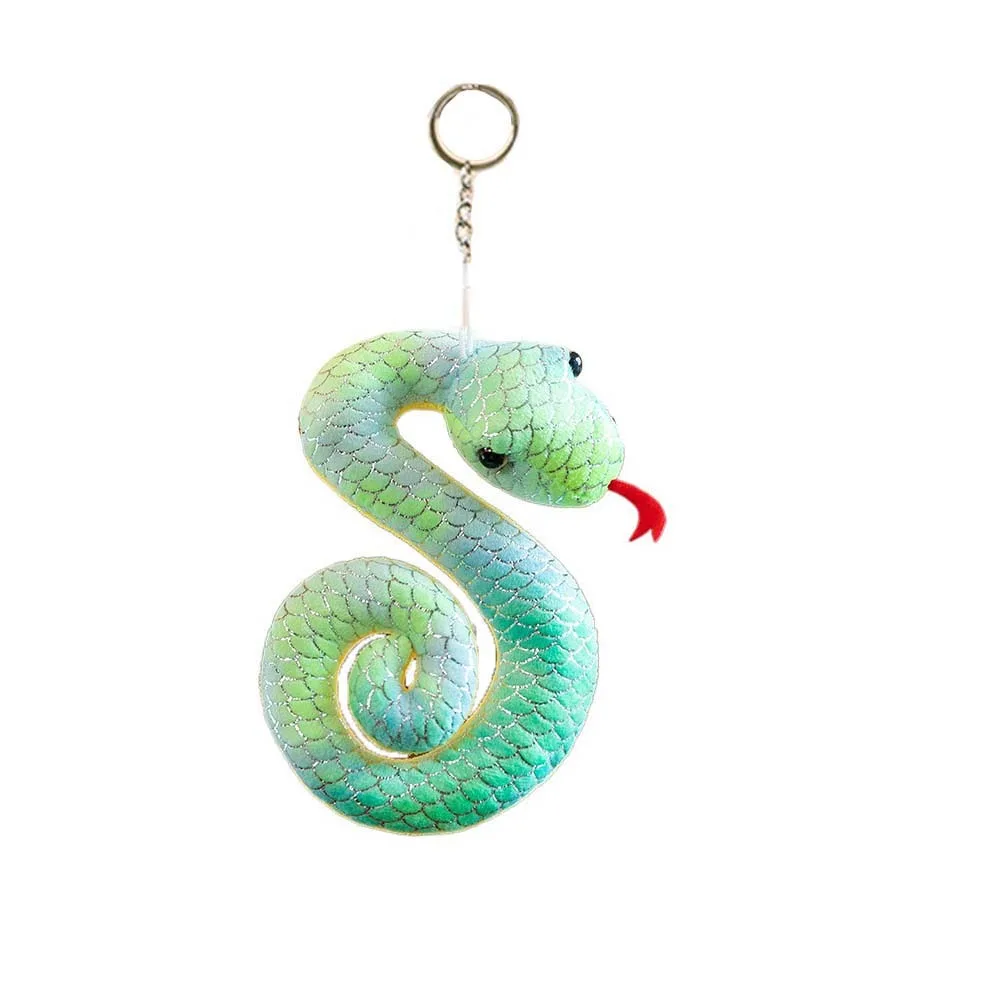 Soft Stuffed Doll Little Snake Plush Toy 2025 Chinese New Year Collection Plush Snake Key Chain Zodiac Mascot Doll Gift