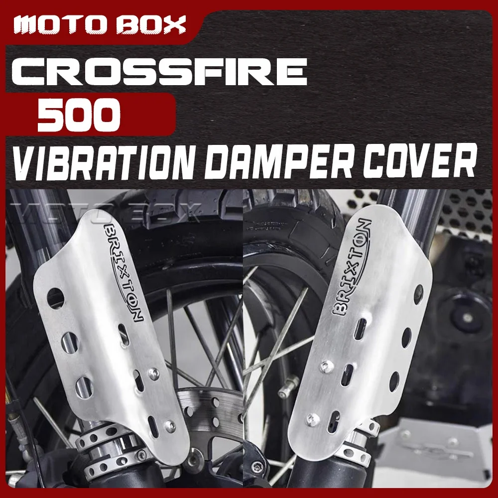 

For BRIXTON CROSSFIRE 500 XC front shock absorber guard for 500gk silver and black
