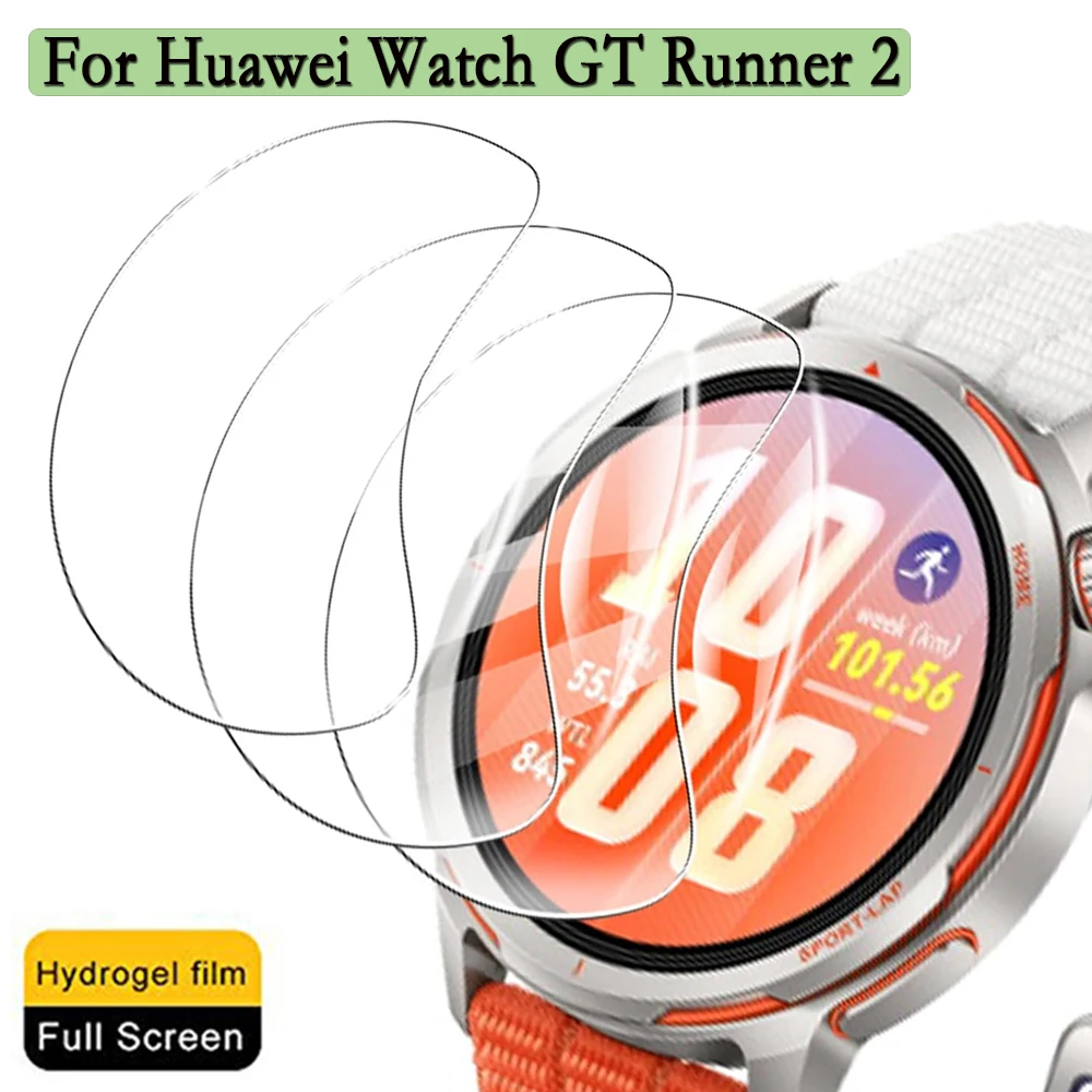 Soft Films For Huawei Watch GT Runner 2 Ultra-thin Transparent Hydrogel Film Watch Screen Protector For Huawei GT Runner 2