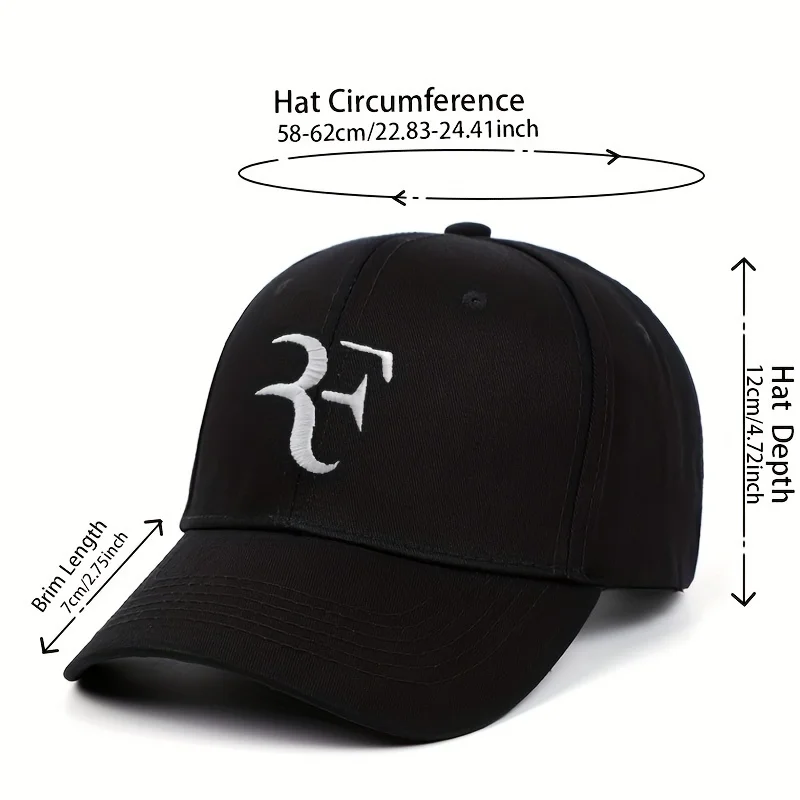 Unisex Baseball Cap Adjustable F Embroidered Dad Cap Sun Protection Sport Hats Unconstructed Plain Cap Golf Cap Hat