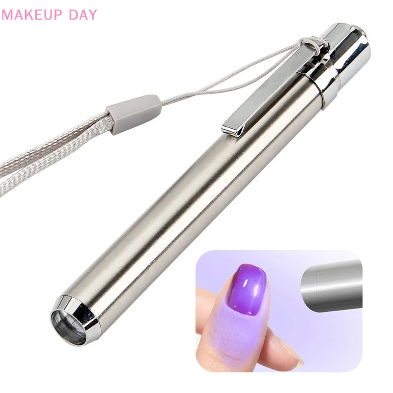 Handige Batterij UV-Lamp Voor Gel Nagels Nageldroger Led UV-Lamp Mini Handheld Nageldroger Manicure Zaklamp Mini Nagellamp