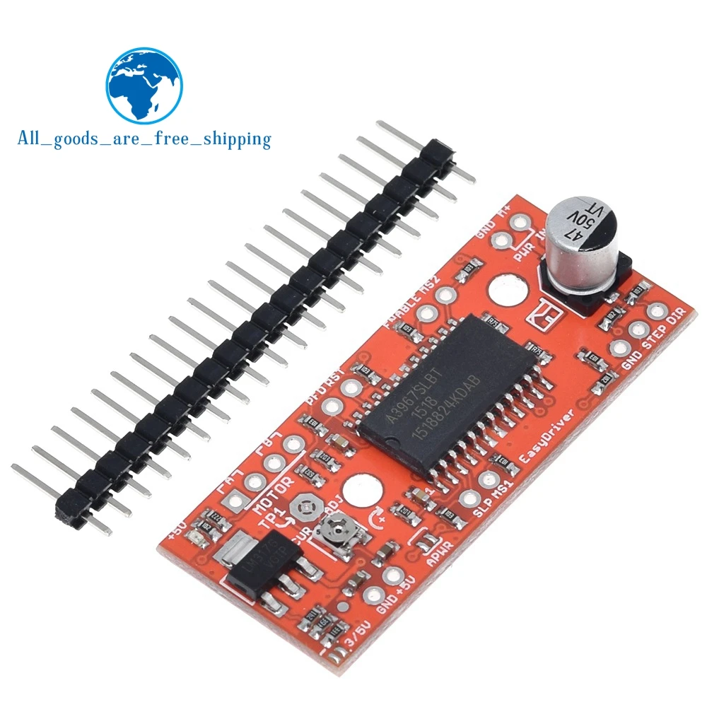 TZT A3967 Easy Driver Stepper Motor Driver V44 For Arduino Development Board 3D Printer A3967 Module