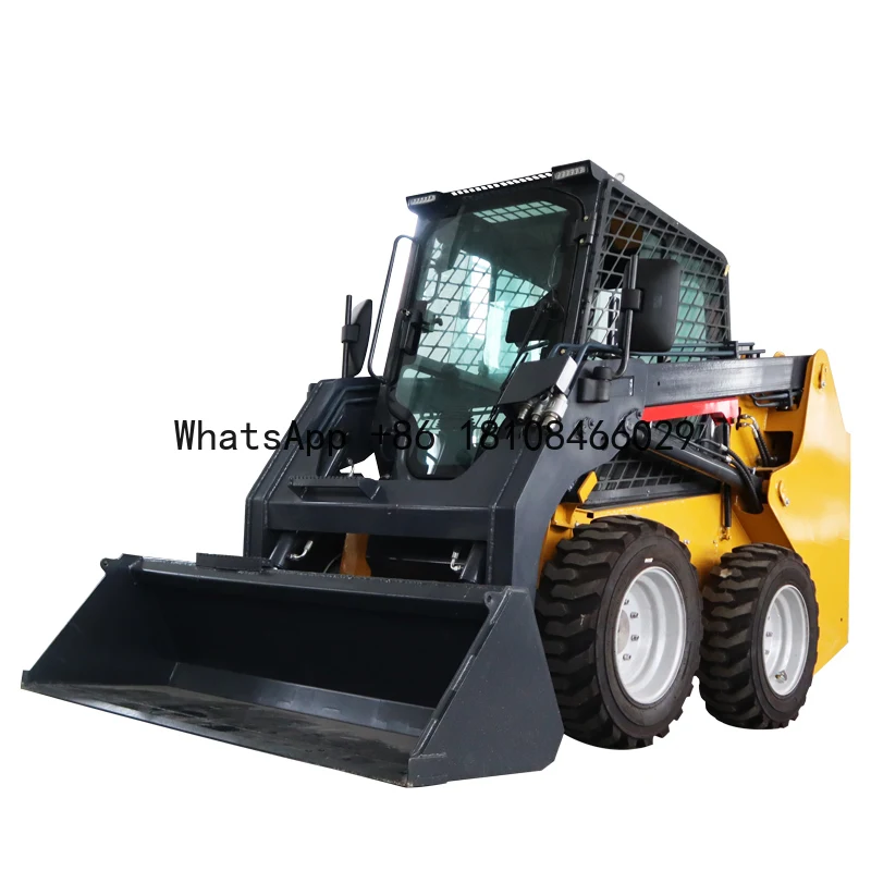 Good Quality Loader Skid Steer Crawler Wheel Small Skid Steer Loader Earth-moving Multifunctional Mini Skid Steer Loader Price