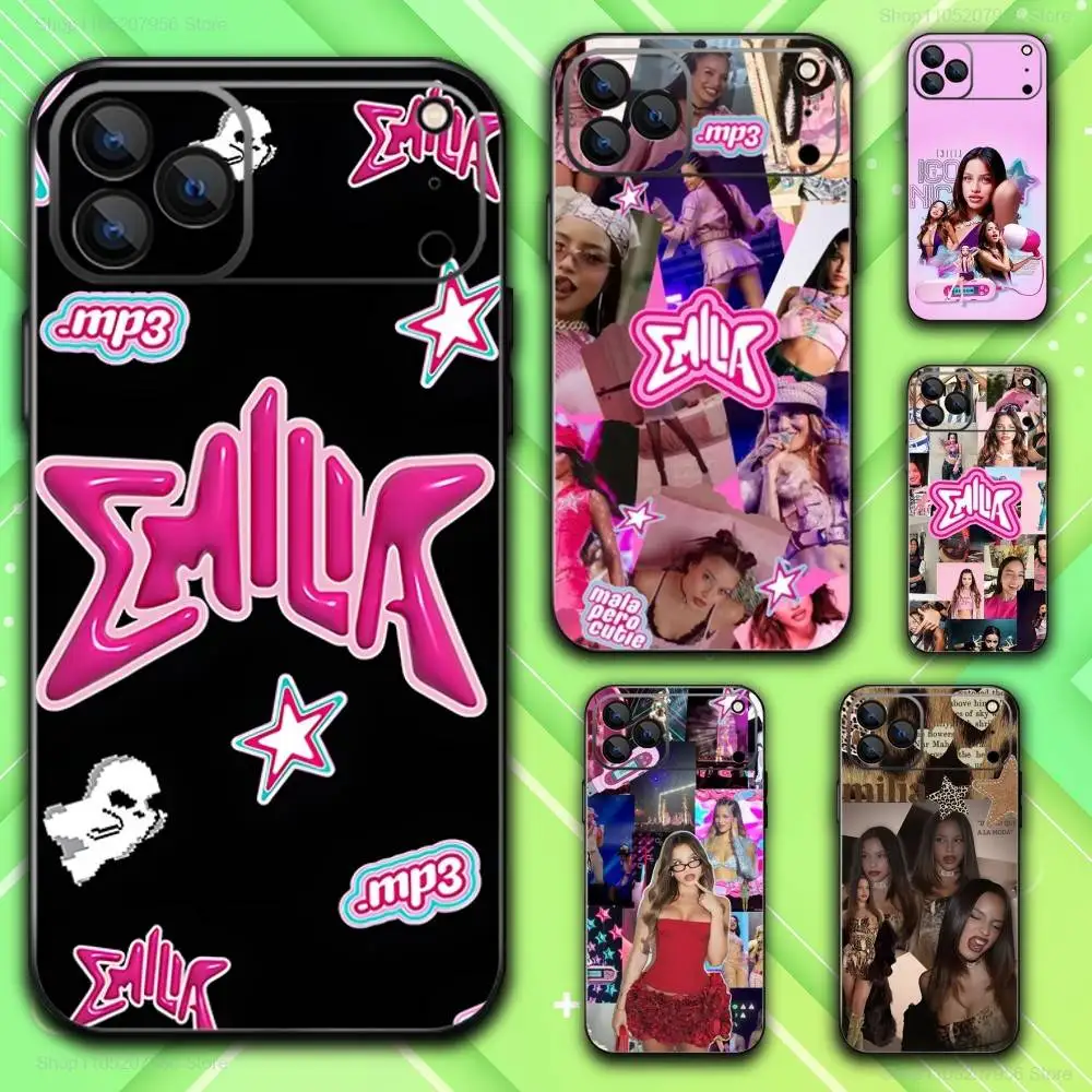 

E-Emilia MP3 M-Mernes Phone Case For iPhone 17,16,15,14,13,12,11,Plus,E,Air,Pro,Max,Mini Black Cover