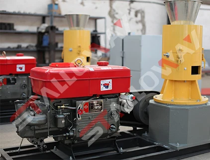 Heavy Duty Diesel Wood Pellet Machine - 50HP Engine, CE Certified for Agricultural Waste, Sawdust, and Biomass Recycling