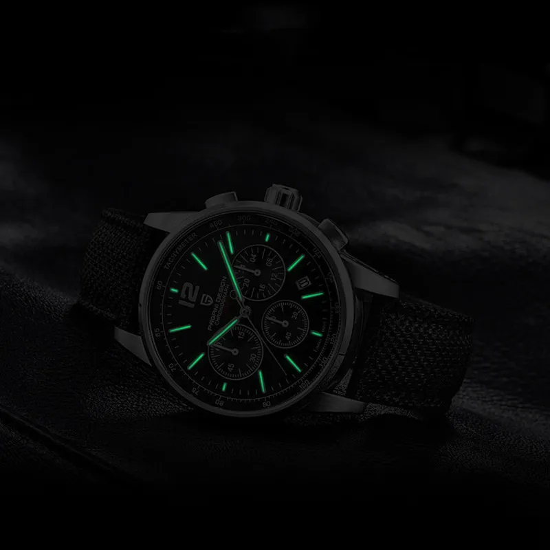 PAGANI DESIGN-reloj analógico de acero inoxidable para hombre, accesorio de pulsera de cuarzo resistente al agua con movimiento japonés VK63,