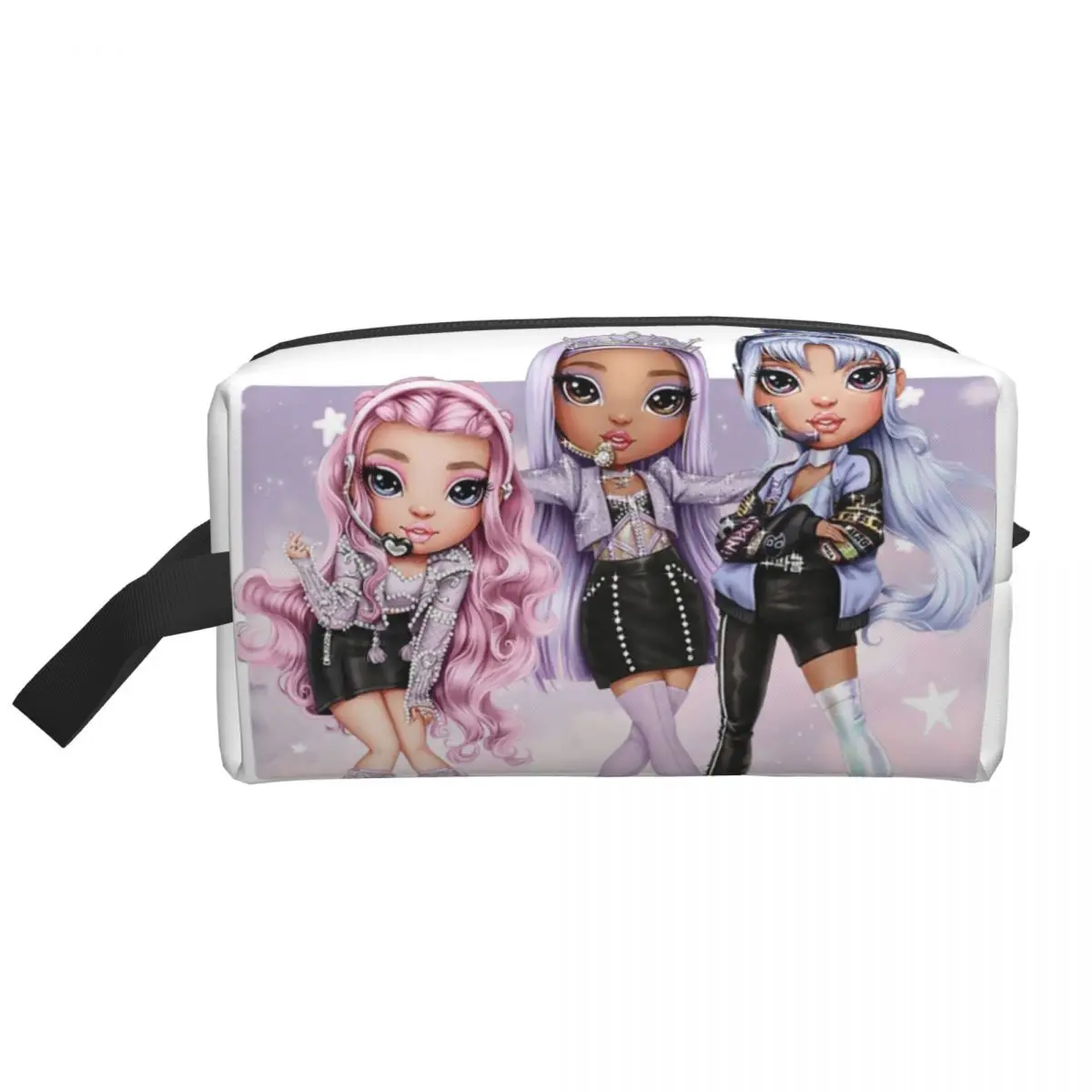 Rainbow High Sisters Cosmetic Bag Women Fashion Big Capacity RH KPOP Makeup Case Beauty Storage Toiletry Bags