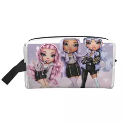 Rainbow High Sisters Cosmetic Bag Women Fashion Big Capacity RH KPOP Makeup Case Beauty Storage Toiletry Bags