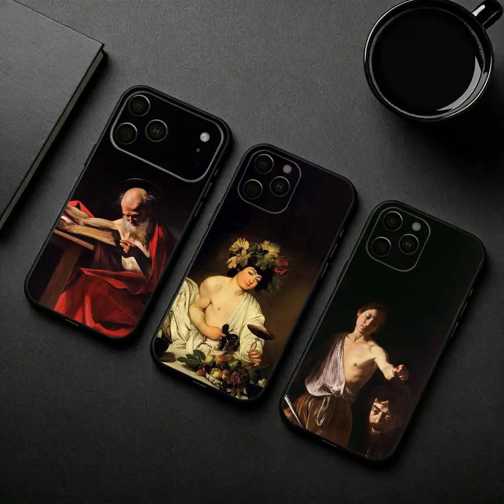 

C-Caravaggio-O P-Painting-G Phone Case For iPhone 17pro, 16,15,14,13,12,11 X XR Plus,Others Soft Black Cover