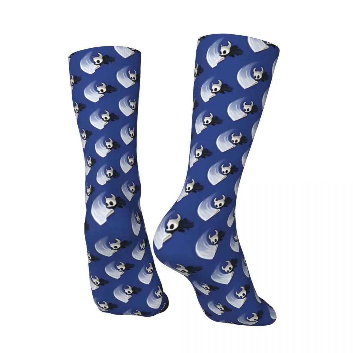 Happy Funny Men's compression Socks Slash Vintage Harajuku Hollow Knight Game Hip Hop Novelty Casual Crew Crazy Sock Gift