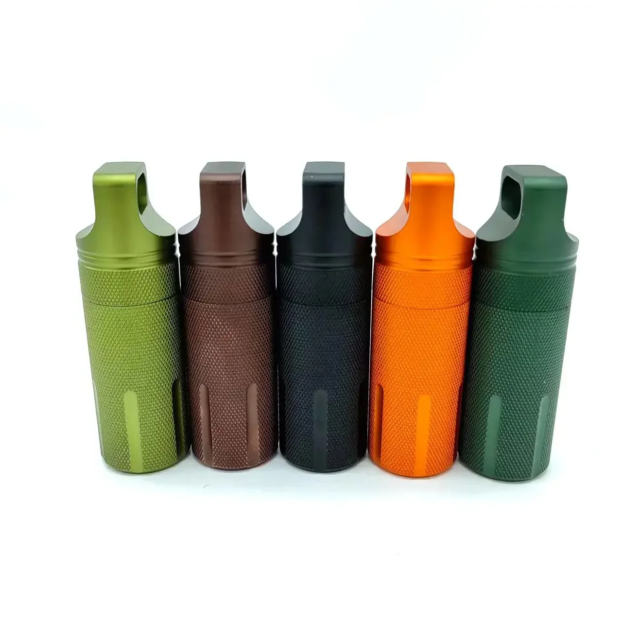 Aluminum Alloy Airtight Pill Container Bottle Portable Outdoor EDC Single Chamber Capsule Holder Waterproof Medicine Case Box