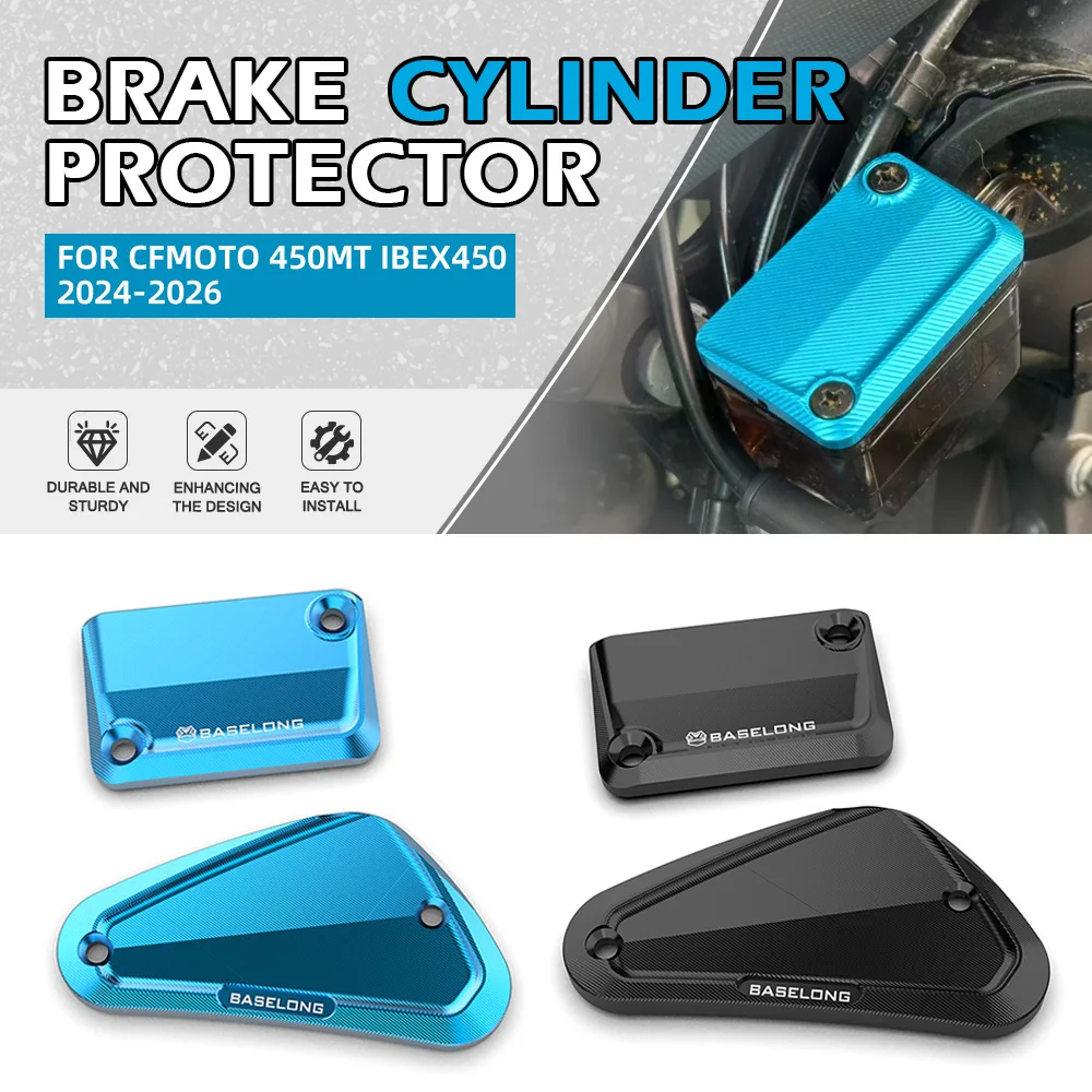 

FOR CFMOTO 450 MT 450MT Ibex 450 2024-2025-2026 CNC Aluminium Front And Brake Fluit Reservoir Cover Set Motorcycle Accessories