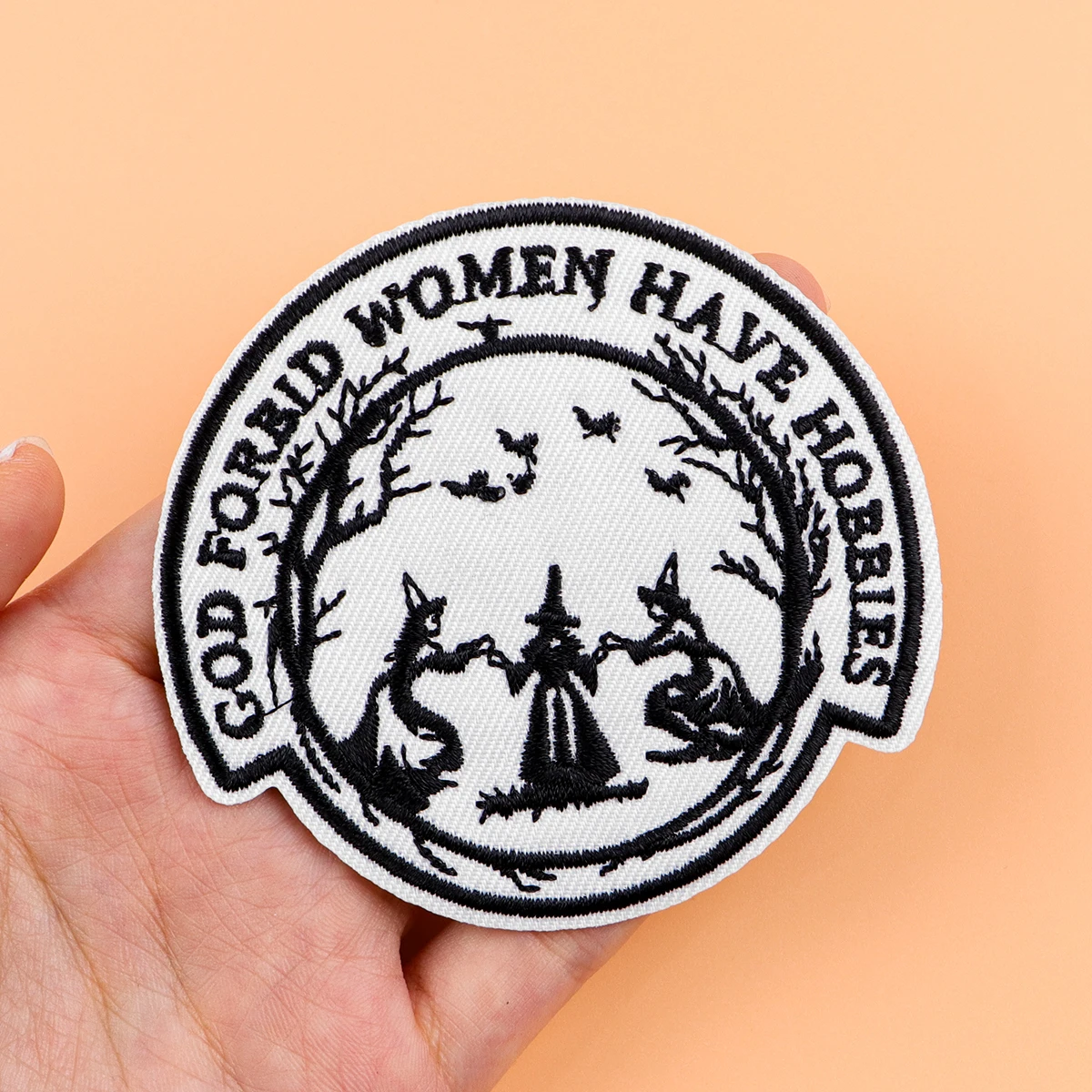 Funny Witch Iron On Patch Clothes Patch For Clothing Feminism Embroidered Patch Garment Apparel Accessories Sewing Stickers