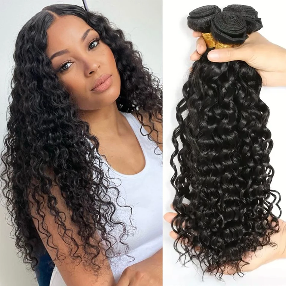 12A Water Wave Human Hair Bundles Remy Unprocessed Raw Virgin 100% Human Hair Body Wave Extensions 1 3 4 Bundles Deal Tissages